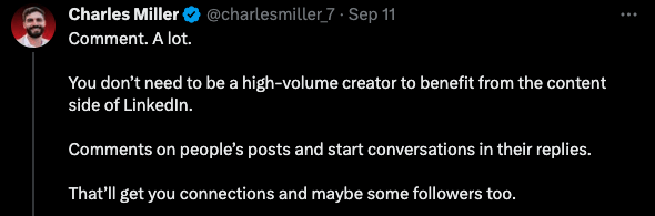 LinkedIn Monetization Strategy: Comment on other people's posts.